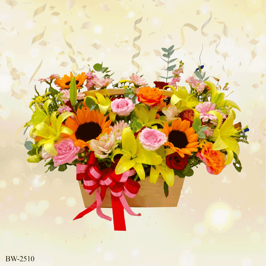 Best wishes flower basket - BW-2510