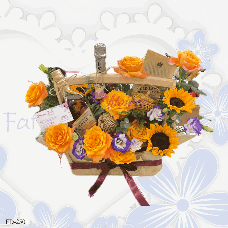 Mixed flower with wine - FD-2501