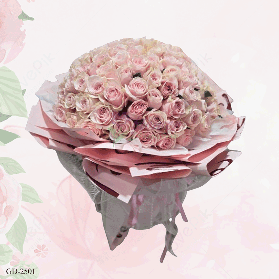 99 Pink rose bouquet - GD-2501