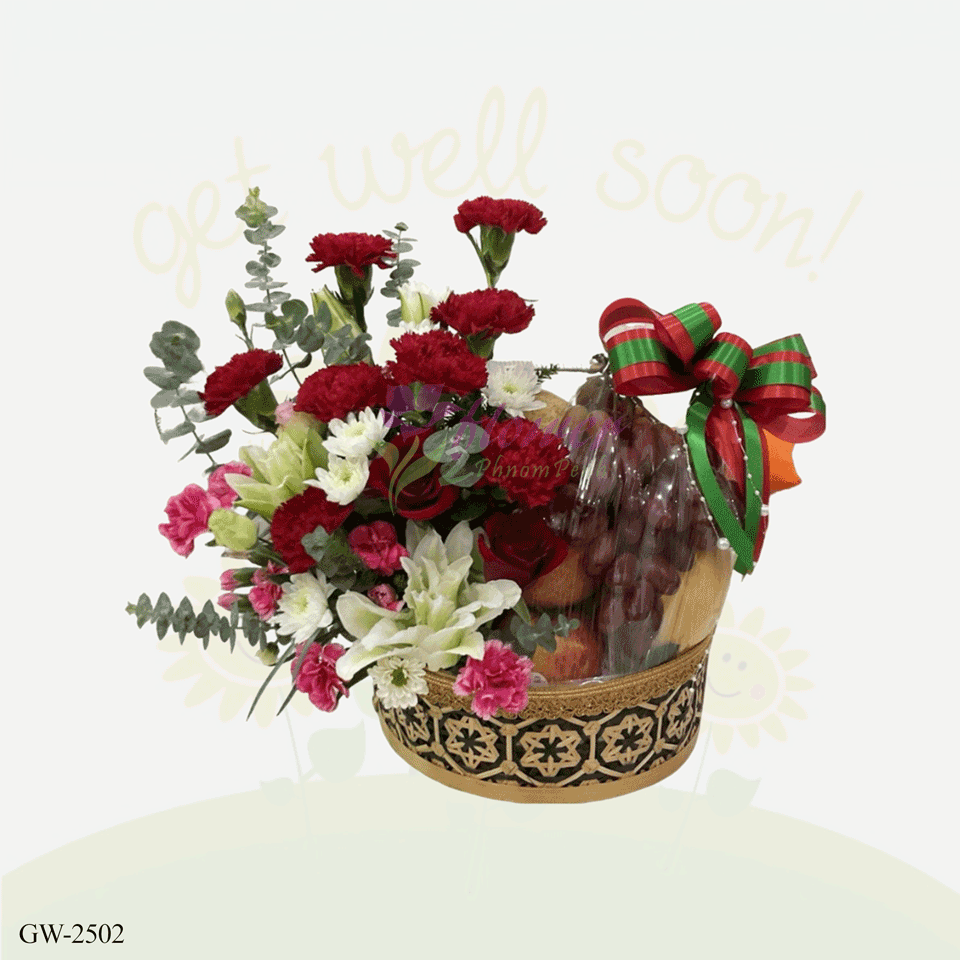 Floral fruit basket - GW-2502