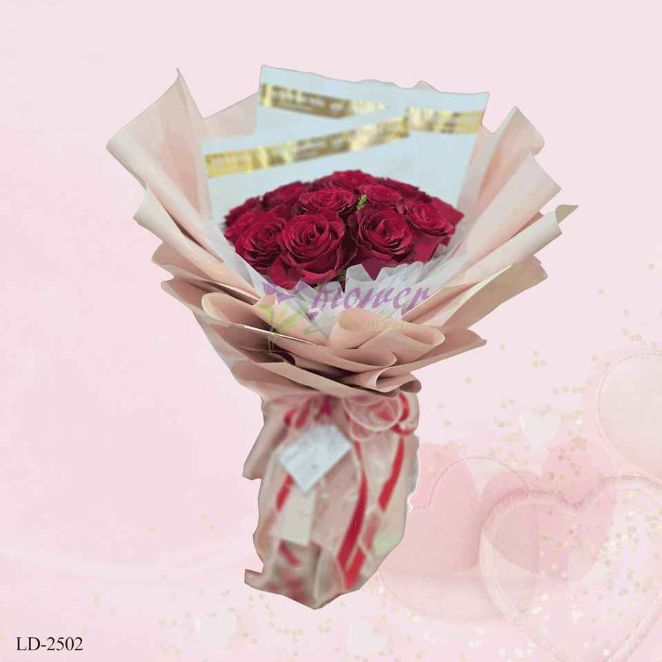 24 red rose bouquet - LD-2502