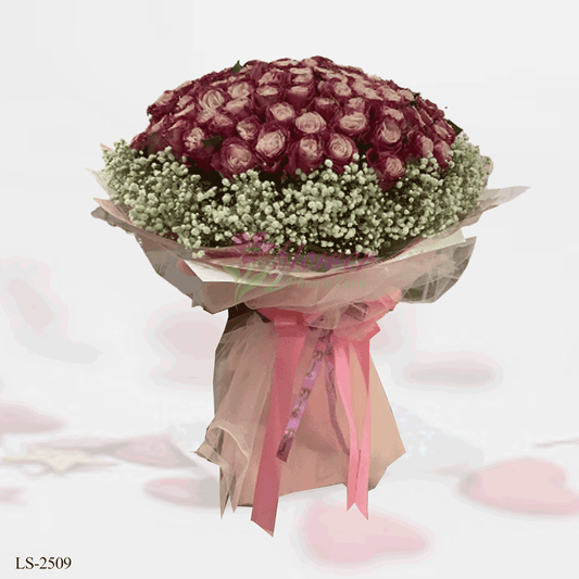 99 Pink rose bouquet - LS-2509